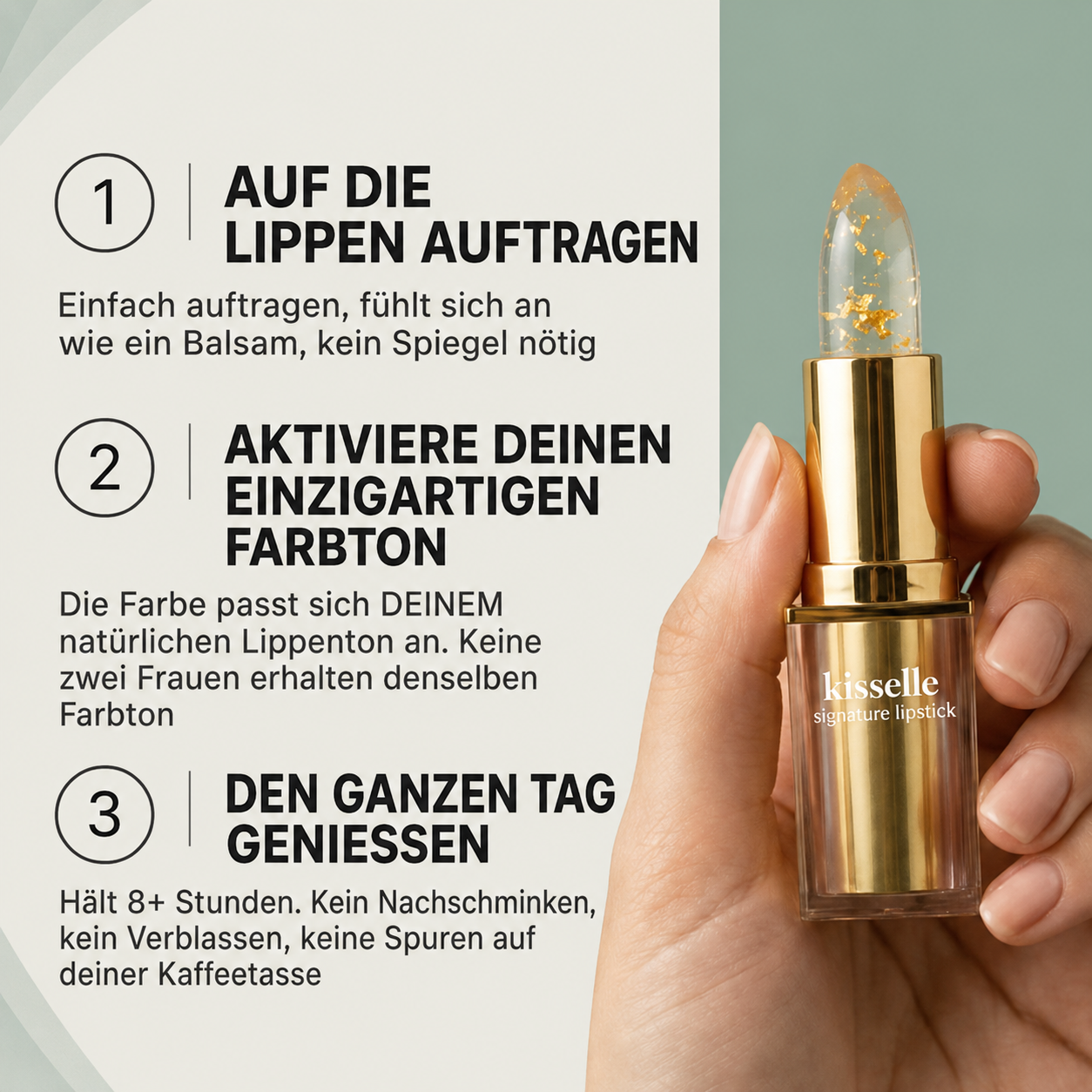 Kisselle pH-adaptiver Lippenstift